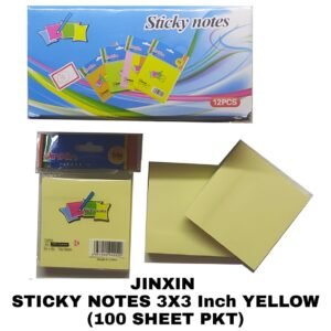 Sticky Note 3X3 - Yellow ( 100 SHEETS ) (A3-Y)