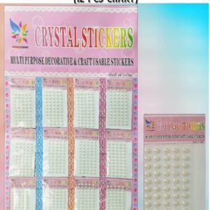 White Pearl Moti Sticker Chart