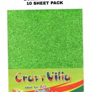 Craft Villa A/4 Glitter Foam Sheet Gumming - Green