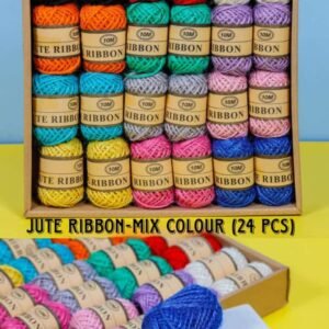 Jute Ribbon - Mix Colour (24 Pcs)