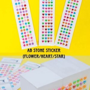 AB Stone Sticker Heart / Flower / Star  Card