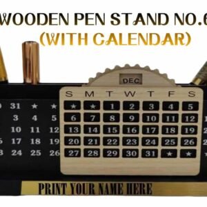 Wooden Pen Stand No.654 - With Calendar