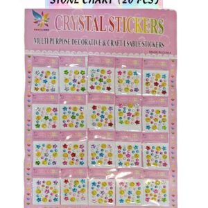 Beads Moti / Smiley / Flower / Star Stone Chart (20 Pcs)