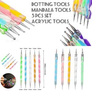 Mandala Dotting Tools Acrylic - 5 Pcs Set