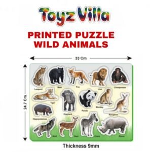 Toyz Villa Printed Puzzle - Wild Animals