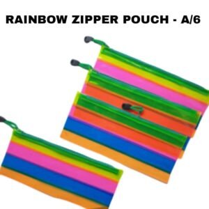 Rainbow Zipper Pouch No.1908 - A/6