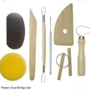 Wooden Pottery Tool Kit-8 Pc Set