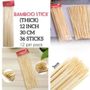 Bamboo Stick 4mm (Thick) - 30cm (12 Inch)