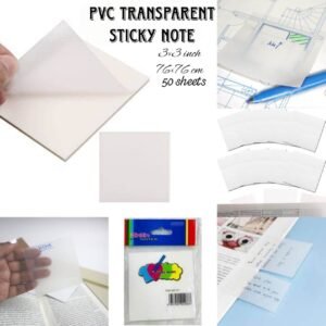 PVC Transparent Sticky Note 3X3 (P-71)