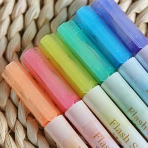 Flash Silver Highlighter Marker Pen No.RM-1505-6 (6 Pcs)