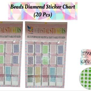 Beads Diamond Sticker Chart (20 Pcs) Single Colour