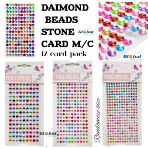 Diamond Beads Stone Card M/C