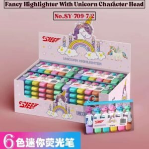 Fancy Highlighter With Unicorn Character Head No.SY-709-7/2